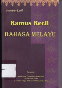 kamus kecil bahasa melayu
