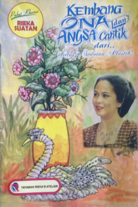 Image of kembang ona dan angsa cantik dari gelas, sedotan plastik