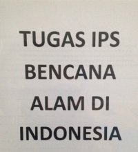 Image of Tugas Kliping Bencana Alam