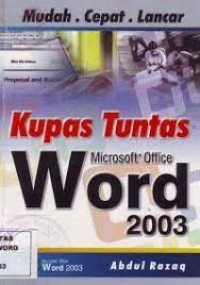 kupas tuntas microsoft office word 2003